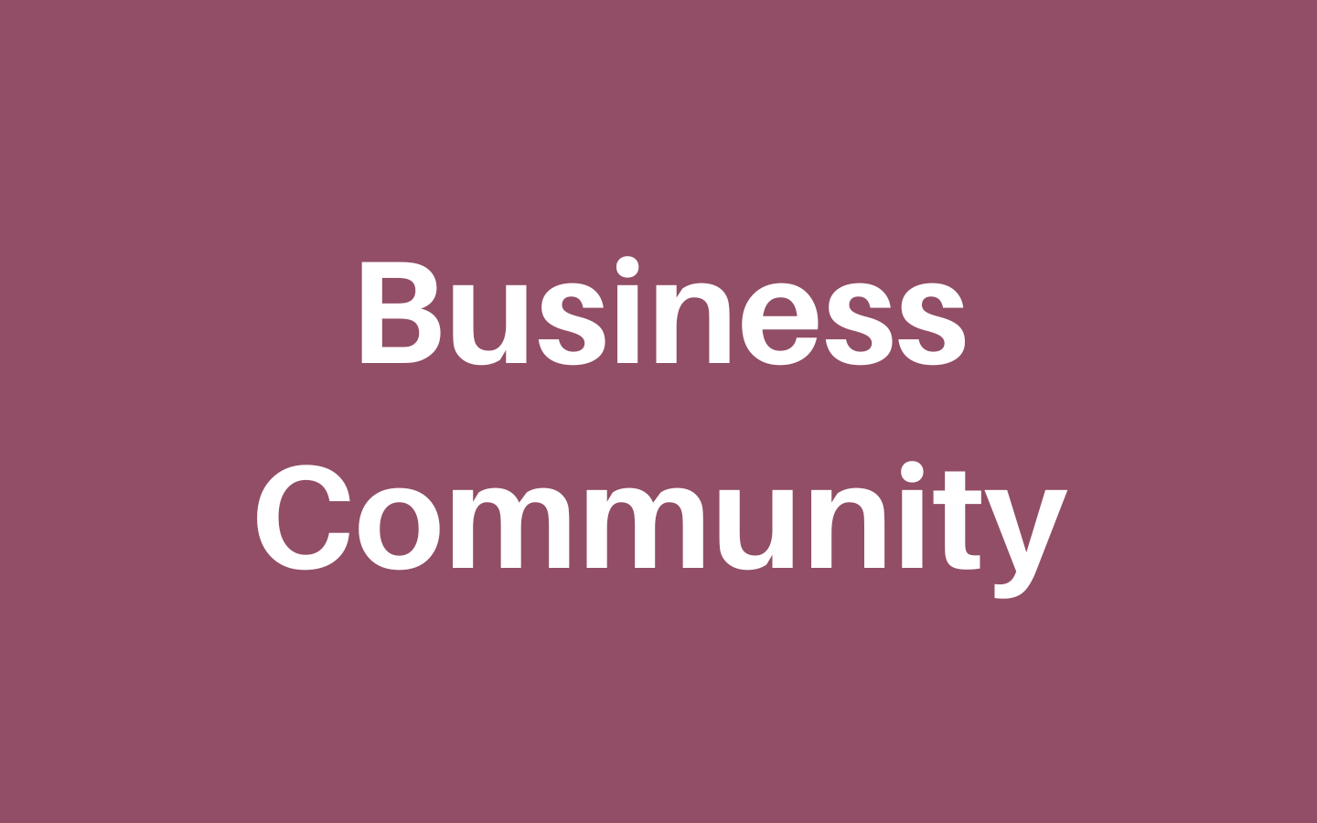 Business Community 1