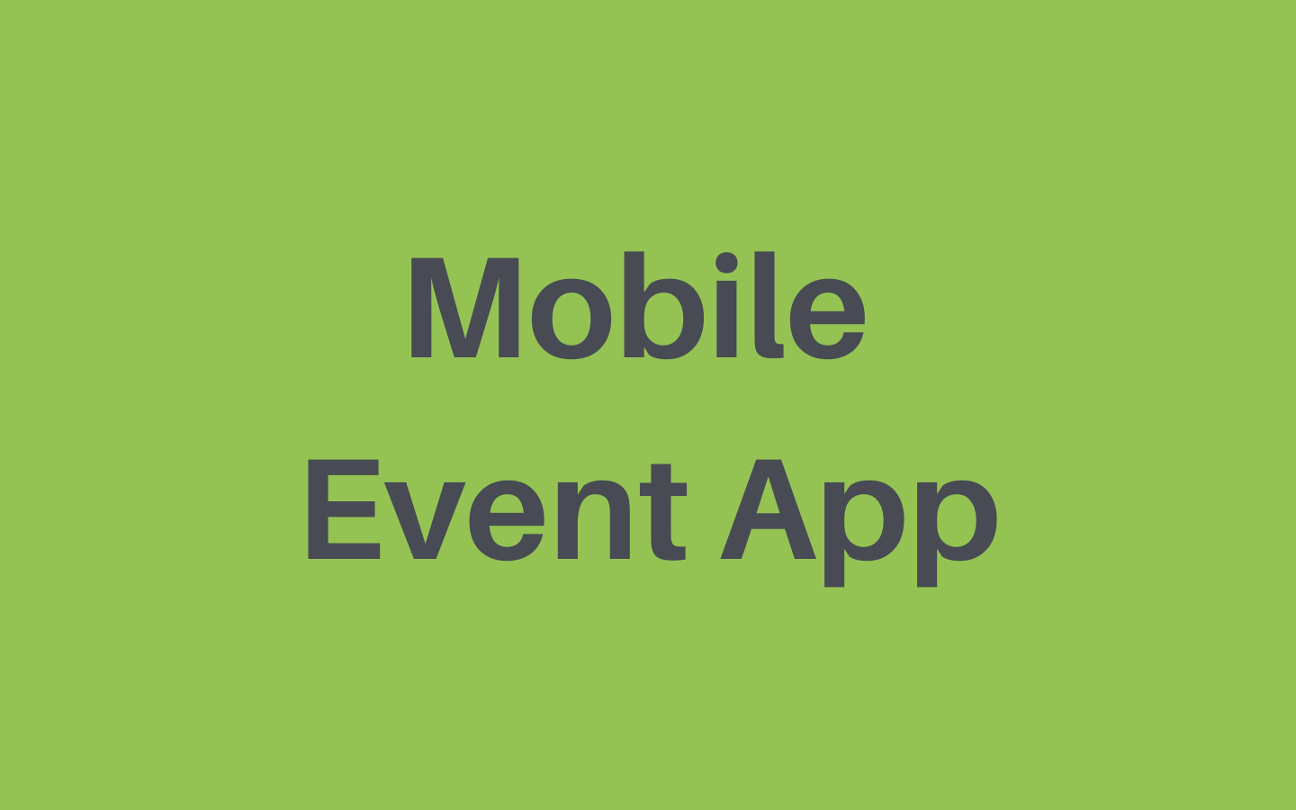 Mobile Event App 1